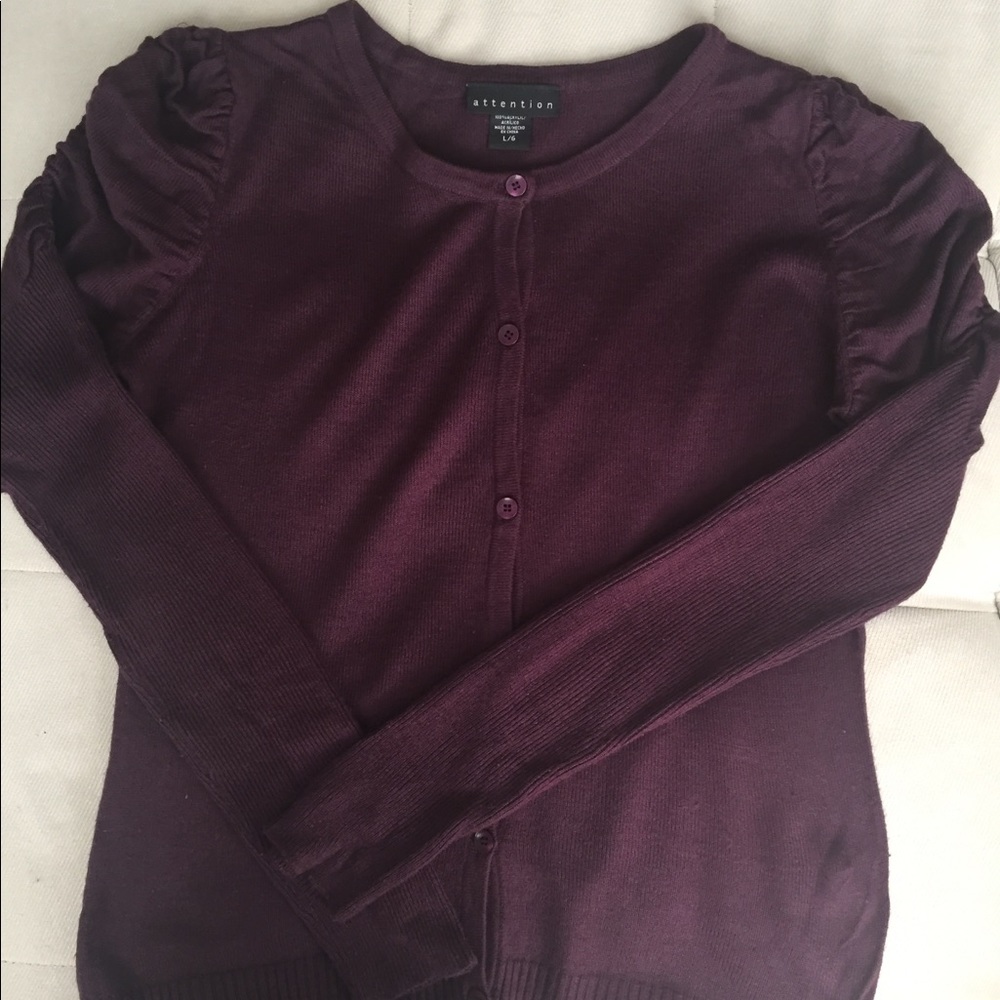 Burgundy Cardigan